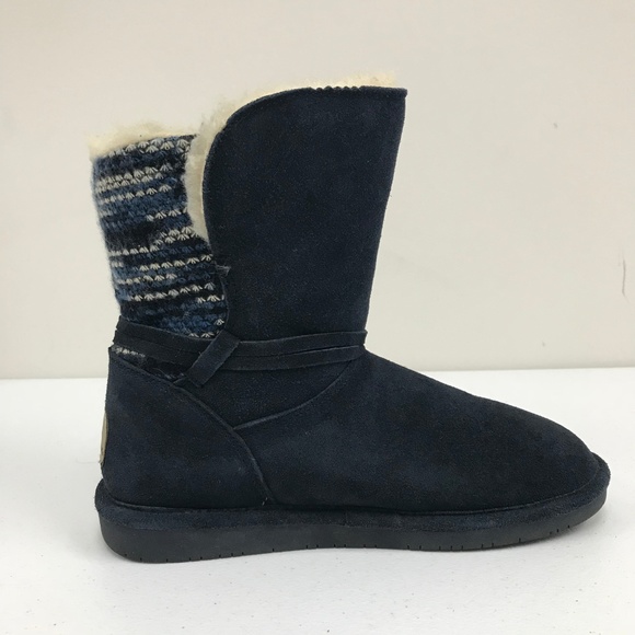 Bearpaw Maggie Patchwork Boot - Navy - Picture 4 of 4
